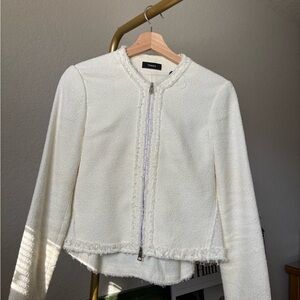 Theory Cream Textured Women's Blazer
